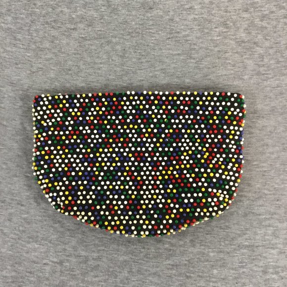Vintage Beaded Cosmetic Bag - Picture 1 of 4